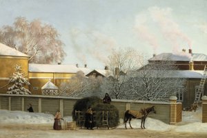 寒い冬の朝のアナンカトゥ 作： Magnus von Wright